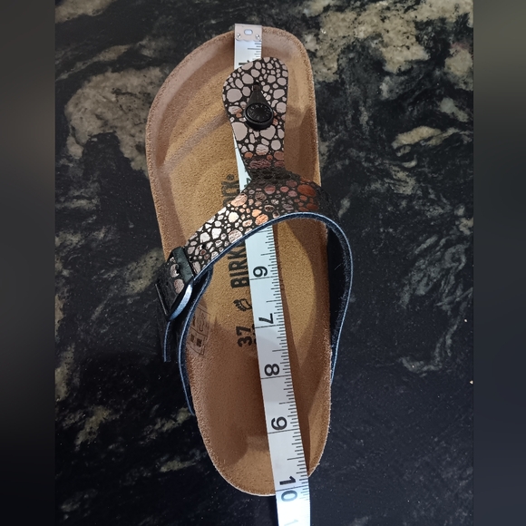 Birkenstock Gizeh Birko-Flor- Metallic Stones. Size 6 - Picture 9 of 12